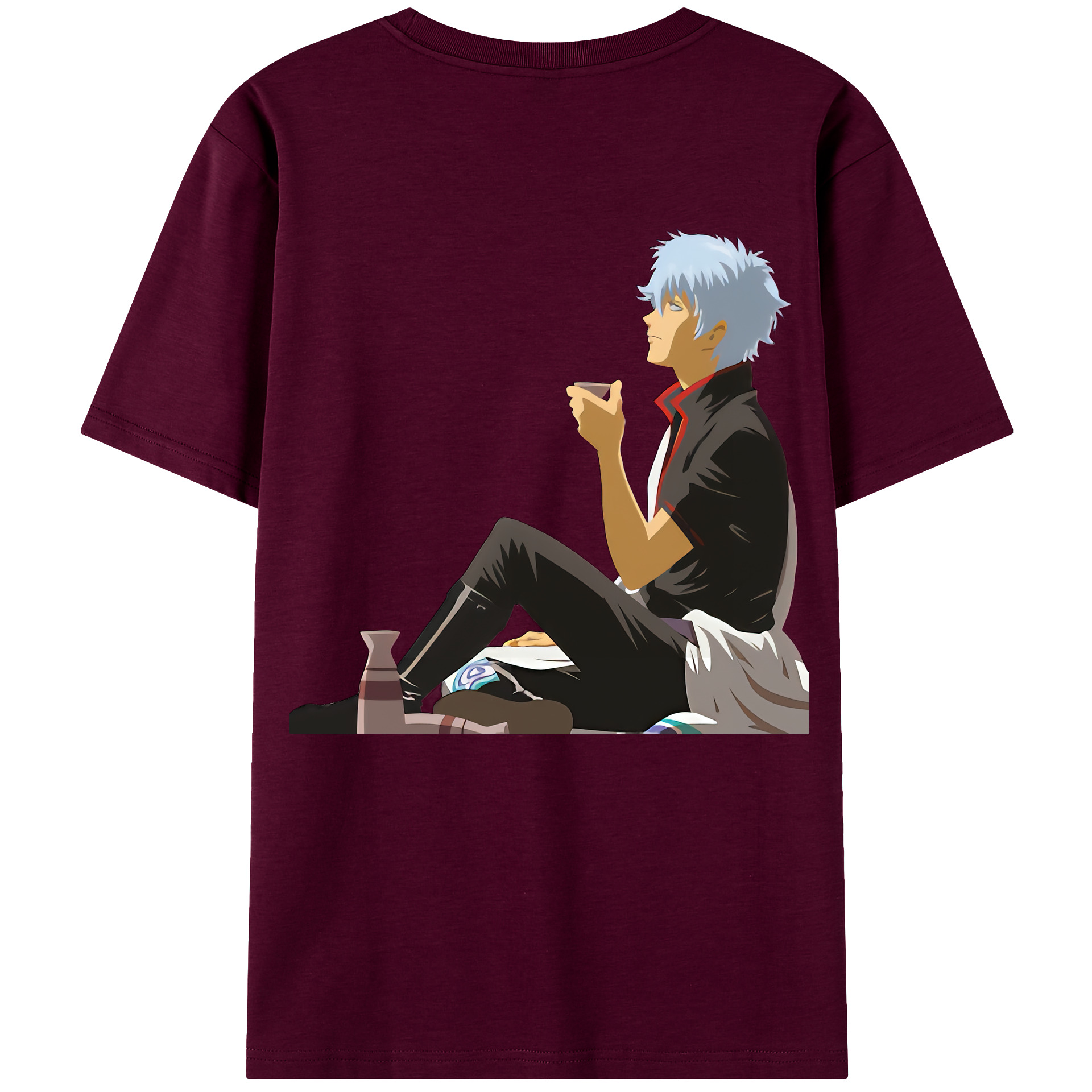 （画像用） ぎんたま 坂田銀時（さかたぎんとき） 神楽 志村新八（しむら しんぱち） GINTAMA Sakata Gintoki Kagura Shimura Shinpachi レディース半袖Tシャツ(バックプリント)
